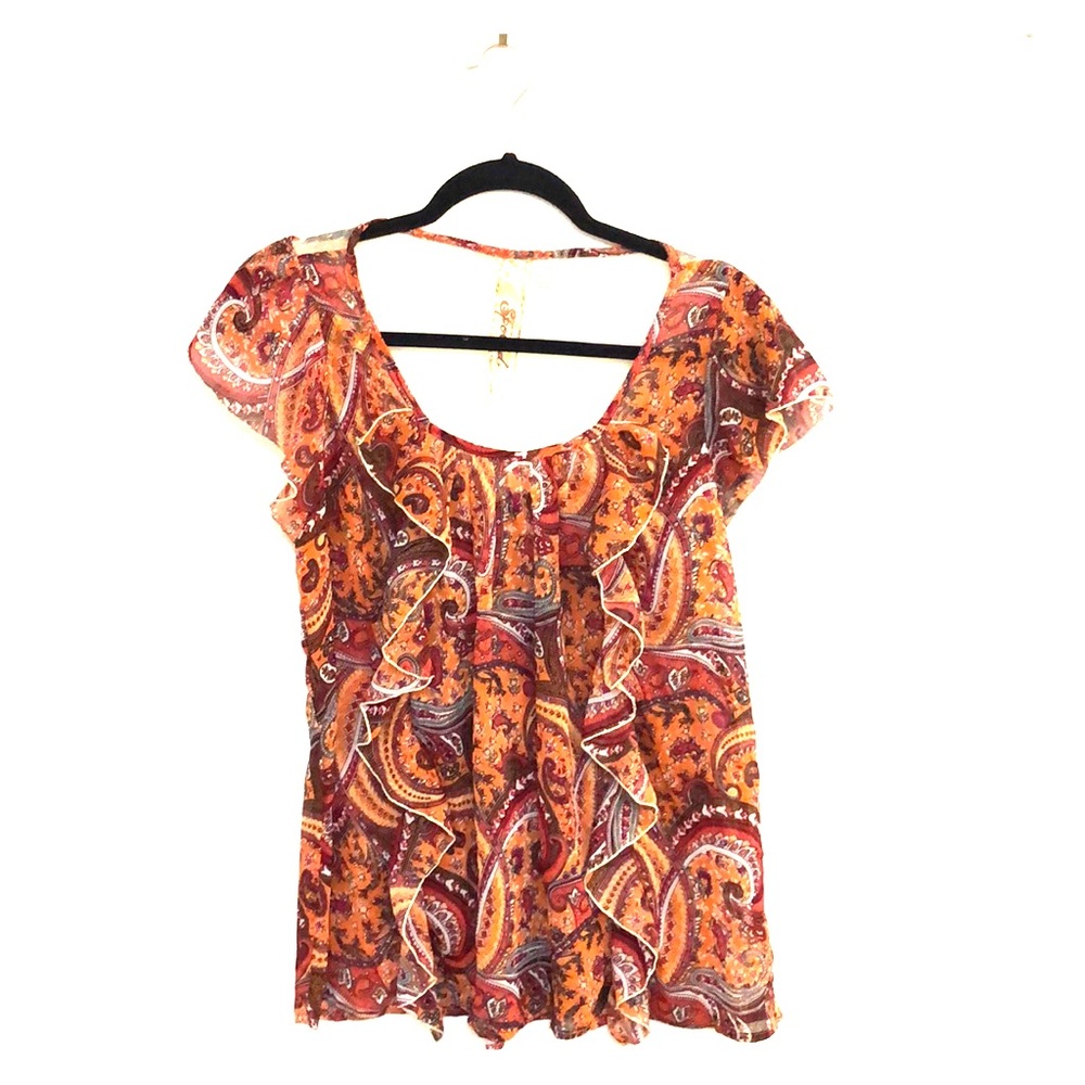 Short sleeve sheet blouse